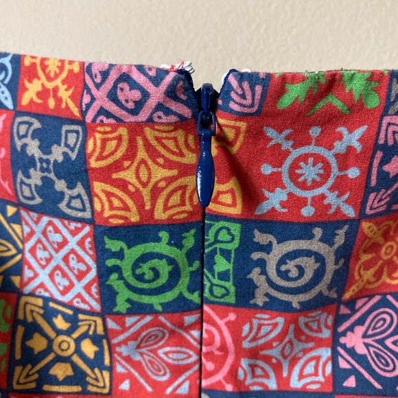 Coco Shop Short-Sleeve Maxi Dress in Navy Checkerboard - Picture 12 of 16